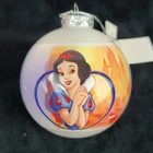 Walt Disney World Princess Glass Ornament Ball Globe Snow White Disneyland