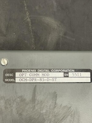 Phoenix Digital OCM-DPR-85-D-ST Fiber Optic Communication Module