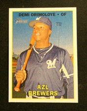 2016 Topps Heritage Minors, AZL Brewers - DEMI ORIMOLOYE - Nicaragua