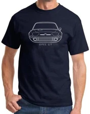 Opel GT Sports Car Classic Front End Design Tshirt NEW Colors
