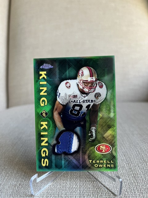 2001 Topps Chrome Terrell Owens King of Kings Game Used Jersey 116/275 TWO COLOR