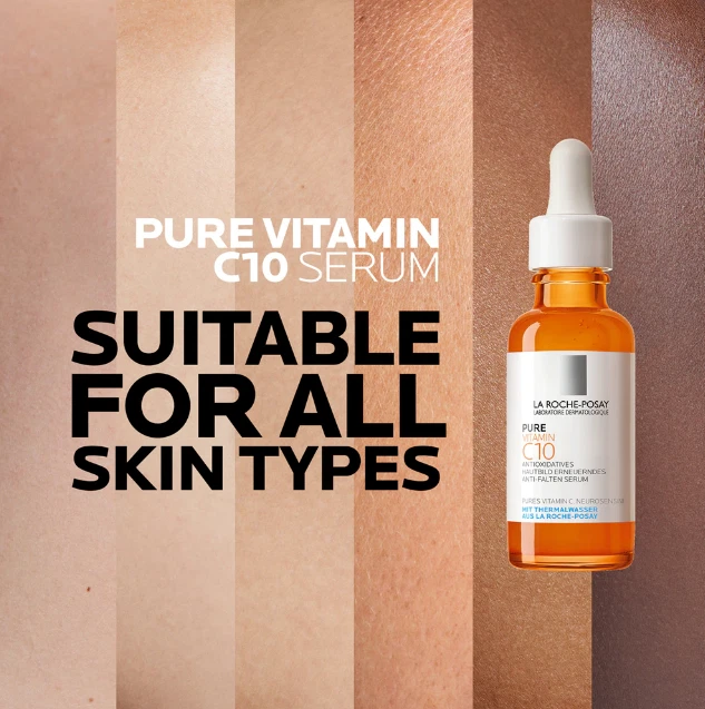 LA ROCHE-POSAY pure vitamin C10 siero viso serum anti rughe antiossidante 30 ml - Immagine 2 di 4