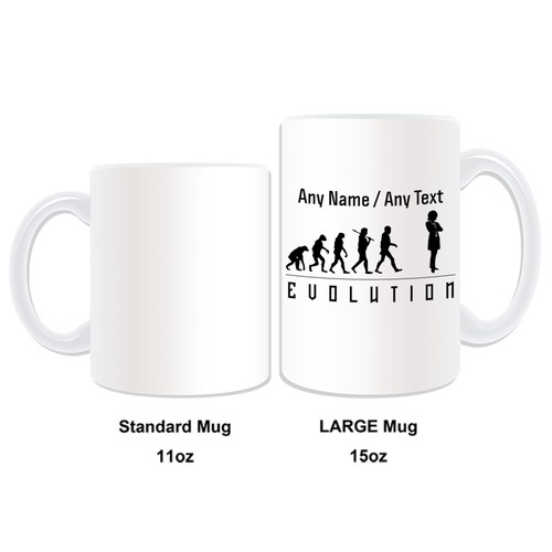 Personalised Gift Doctor Female Mug Money Box Cup Evolution Design Name NHS GP - Picture 10 of 21