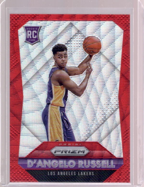 D'ANGELO RUSSELL 2015-16 Panini Prizm #335 Ruby Wave Prizms Rookie RC #022/350