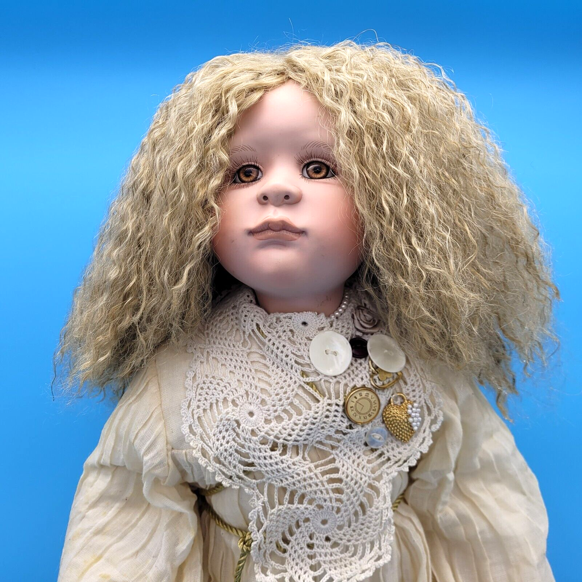 Master Piece LINDA VALENTINO-MICHEL PORCELAIN DOLL Celeste