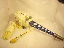 1969 VINTAGE NASA. Marx linemar Moon Recovery Scout Helicopter space toys lot
