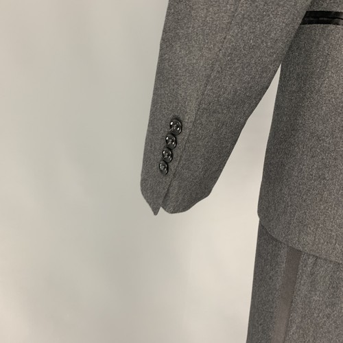 BRUNELLO CUCINELLI Größe 38 Grau Schwarz Wollmischung Smoking - Bild 4 von 11