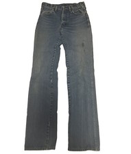 Vintage 60s 70s Wrangler 936DEN Cowboy Slim Fit Blue Jeans Scoville Size 26x32