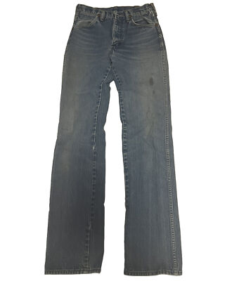 Vintage 60s 70s Wrangler 936DEN Cowboy Slim Fit Blue Jeans