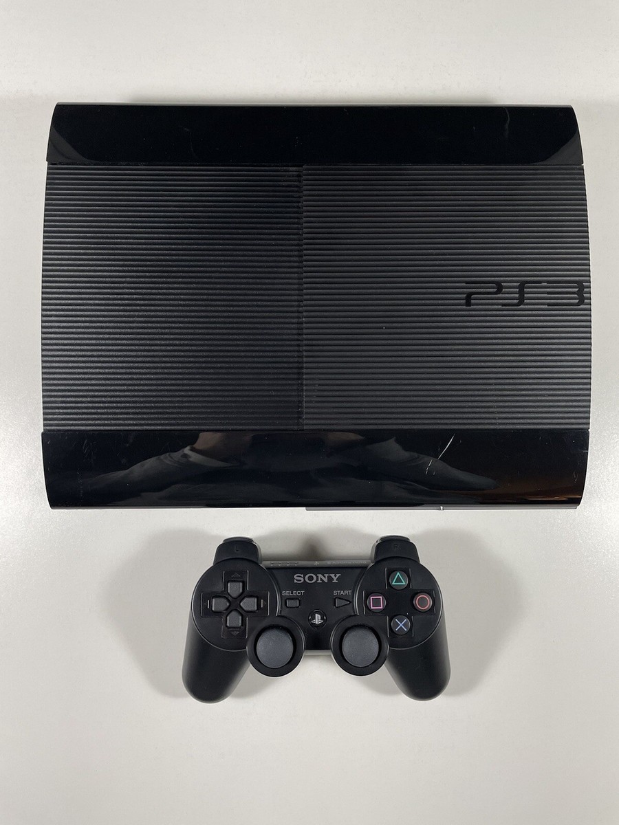 Sony Playstation 3 PS3 Super Slim 500GB Black Console System