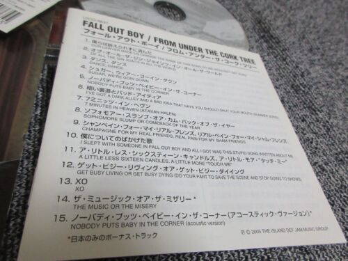 Fall Out Boy / From Under The Cork Tree /JAPAN LTD CD OBI bonus track PT.4 - Picture 2 of 4