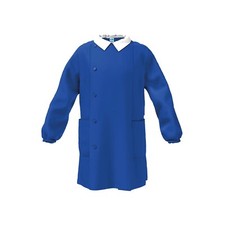 Grembiule Siggi Blu Bimbo scuola primaria senza disegno abbottonatura laterale