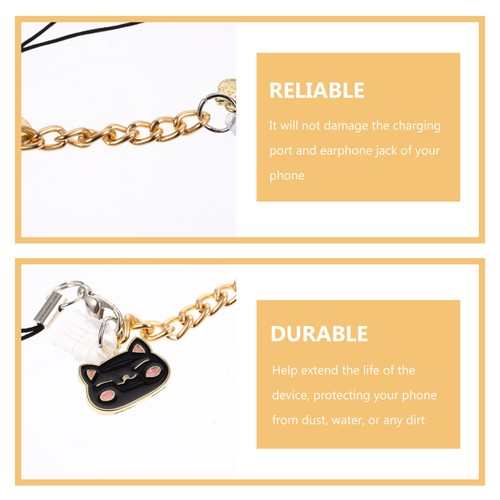 2 Pack Dust Plug Pendant Charging Port Phone Charms Lovers Girl Stopper - 第 4/12 張圖片