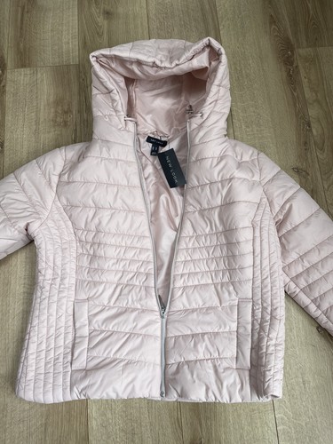 LADIES NEW LOOK PINK PUFFER JACKET COAT 