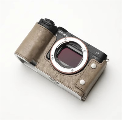 Handmade Genuine Leather Half Case for Sony A7C2 A7CR Camera Case Camera Cover