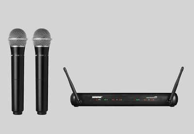 Shure SVX Dual Wireless Microphone System 2x PG28 Mic Vocal Shure SVX Dual Wireless Microphone System 2x PG28 Mic Vocal
