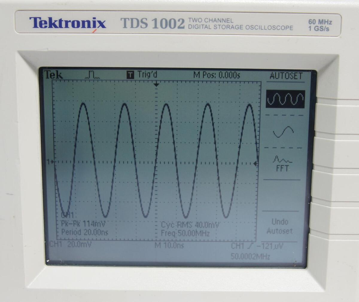 Tektronix TDS 1002 2CH 60MHz 1GS/s Digital Storage Tektronix TDS 1002 2CH 60MHz 1GS/s Digital Storage