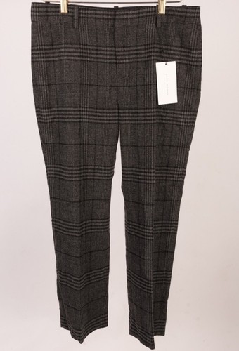 Zara Woman Cropped Ankle Pants Trousers Medium Wool Gray Black Plaid  8476/801 | eBay