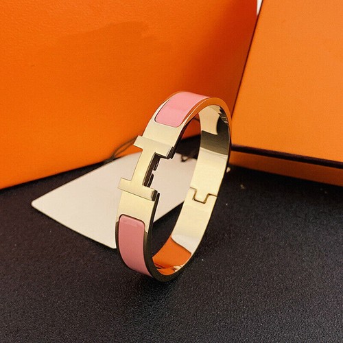 Hot Womens Classic Luxury Stainless Steel High Quality H-buckle Bracelet 17-19cm - Picture 15 of 42