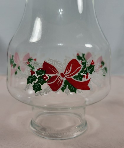 Vintage ftda 1985 Chimney 3" with red bow and Holly berries Christmas Accents - Picture 2 of 9
