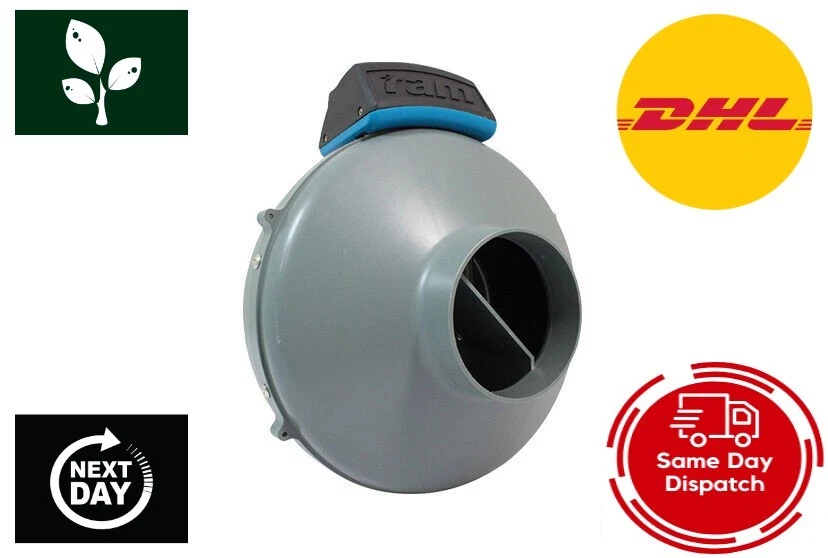 RAM Inline Duct Fan - 4"- 5"- 6"-8"- 10" Quiet Air Extraction Movement - Image 2 of 4