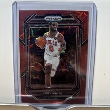 2022-23 Prizm Coby White Prizms Choice Red #1/88 Bulls
