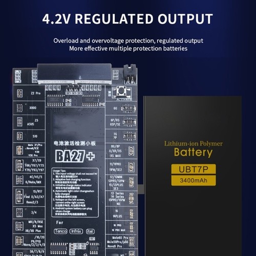 Battery Charger Activation Panel for Smartphones Automatic Detection Protections - Zdjęcie 4 z 14