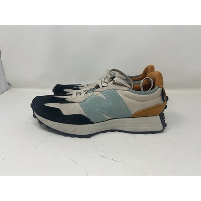 New Balance 327 Cordura Mens Size 9.5 D Moonbeam Orange Grey Sky Blue MS327WN1