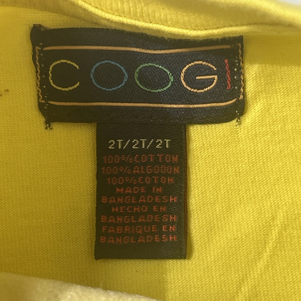 Camisa Coogi Niñas Amarilla Manga Larga Talla 2T Foto 3 de 4