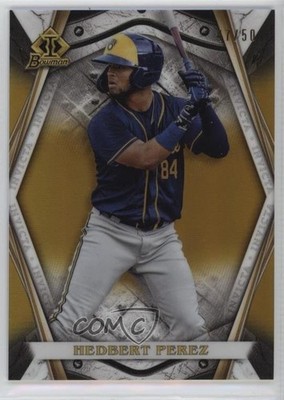 2022 Bowman Invicta Gold Refractor 47/50 Hedbert Perez #BI-8 1l67