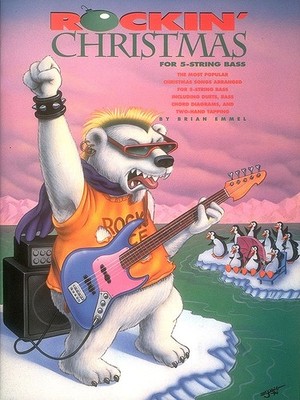 Rockin Christmas for 5-String Bass Guitar Chords Two-Hand Tapping Rock Song Book