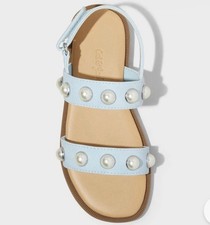 Toddler Girls Selene Pearl Sandals - Cat Jack Blue 6T SEE DEAL