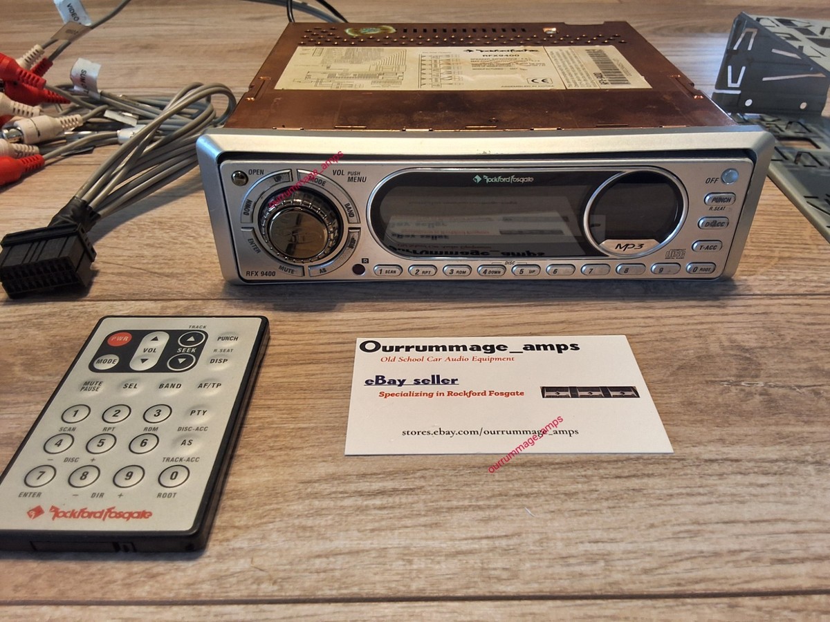 Rockford Fosgate RFX-9400 Car Audio CD PLAYER W/ Remote OLD SCHOOL
