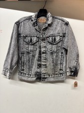 VINTAGE LEVI'S KIDS SIZE SMALL ACID WASH TRUCKER JACKET NICE CONDITION