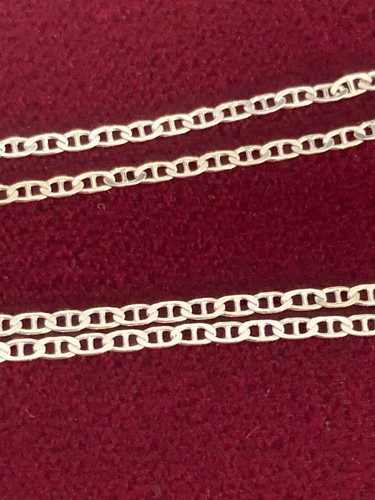 NWT .925 Sterling Silver Italy Flat Mariner Chain Necklace 36” 2mm 3.5g #3158228 - Picture 10 of 10