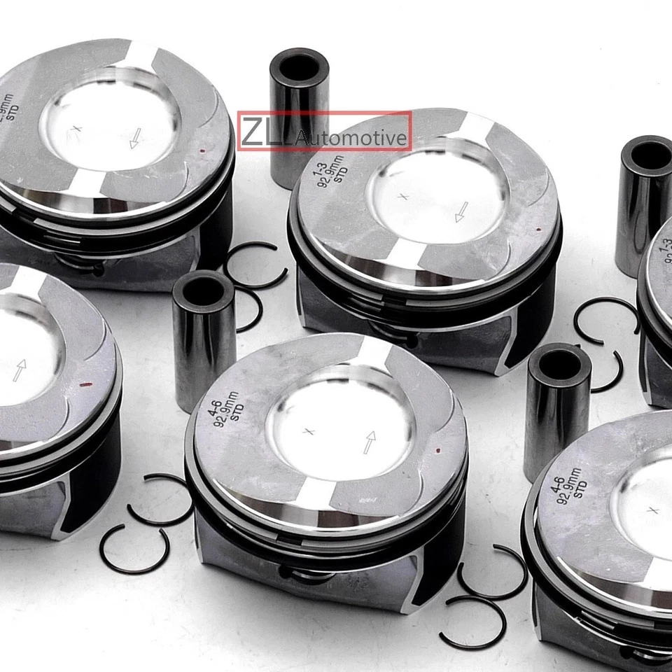 6pcs Pistons & rings Set STD For Mercedes-Benz C350 E350 CGI W204 W211 M272.982 - Image 3 of 4