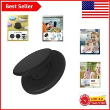 Compact Black Magnetic Phone Grip - Soft Silicone for Ultimate Comfort and Ease