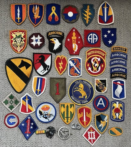 Vintage Military And Other Patches Lot Airborne Army Vietnam