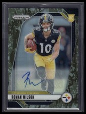 2024 Panini Prizm #384 Roman Wilson Navy Camo #/25