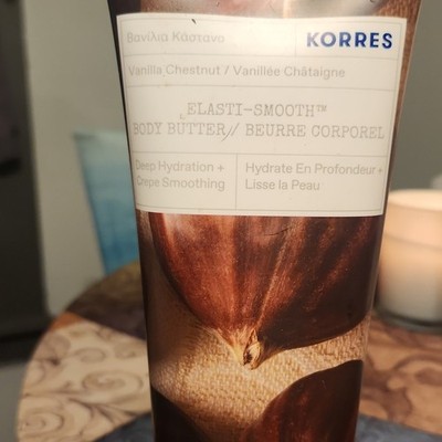 KORRES Elasti-Smooth Body Butter Vanilla Chestnut Deep Hydration Crepe Smoothing