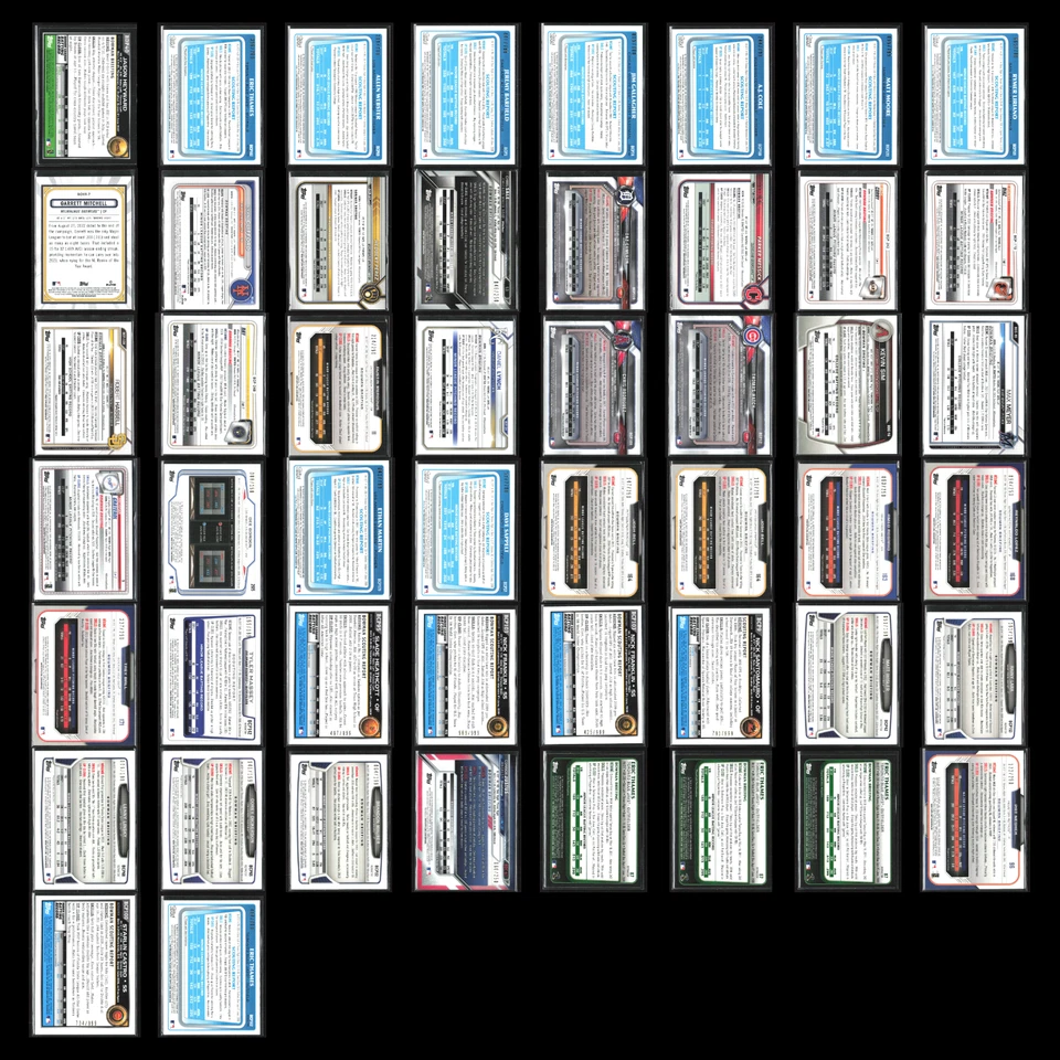 Lote de 50 tarjetas de béisbol Bowman cromo púrpura refractor distribuidor al por mayor ¡Enorme! Foto 2 de 4