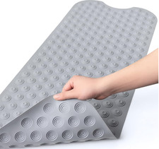 Bathtub Mat Non-Slip Without Suction Cups, 39x16inch Extra Long Bath Mats