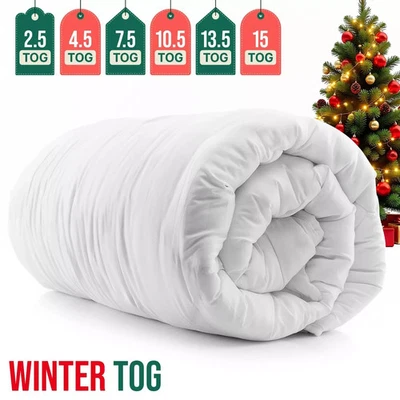 SUPREMETEXTILES HOTEL QUALITY DUVET QUILT EXTRA WARM WINTER QUILT ANTI ALLERGY All TOG - UK MADE