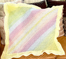 BABY Blanket 36"x36" Crochet HANDMADE, NEW NEVER USED