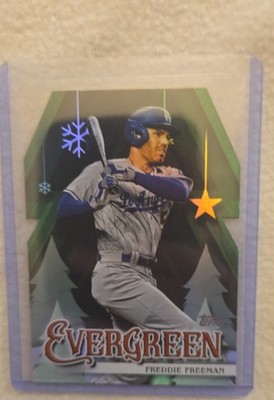 2025 Topps Holiday #E-21 Freddie Freeman Evergreen Die Cut Insert L.A. Dodgers
