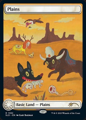 [MTG] Plains (Foil) (Showcase) (1382) (SLD) NM