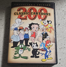200 Classic Cartoons Collector's Edition 4-Disc DVD Set Betty Boop Popeye Casper