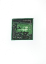 TYPE O NEGATIVE,WORLD COMING DOWN, SEW ON GREEN BORDER WOVEN PATCH