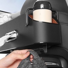 Car Backseat Organizer with Cup Holder Tissue Box Headrest Storage Pockets Pouch