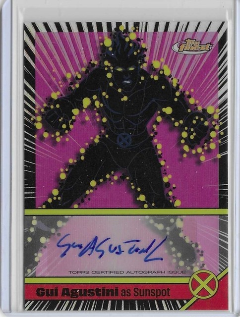 2025 Topps Finest X-Men '97 GUI AGUSTINI - Sunspot - Voice Actor Auto #VA-GA